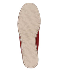 Zapato Mujer Mocasín Casual Rojo Piel Pop Tops 20004003