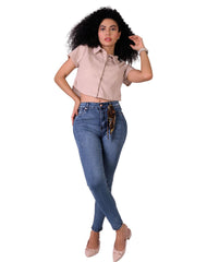 Jeans Mujer Moda Skinny Azul American Fly 51405423