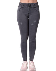 Jeans Mujer Moda Gris Fergino 52905203