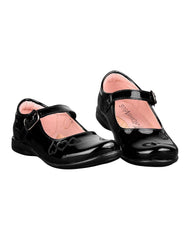 Zapato Niña Escolar Piso Negro Lia 19904102