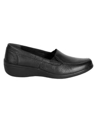 Zapato Mujer Confort Cuña Negro Piel Flexi 02501713