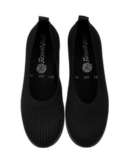 Flat Mujer Negro Stfashion 05104101