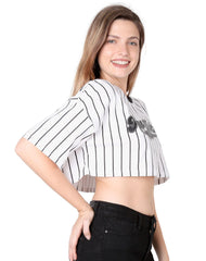 Playera Mujer Moda Blanco Stfashion 53205026