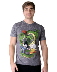 Playera Hombre Moda Camiseta Gris Dragon Ball 58205011