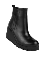 Botin Mujer Casual Cuña Negro Lady One 08604100