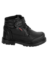 Zapato Escolar Botín Niño Negro Tacto Piel Guany 13203701