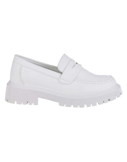 Zapato Casual Mujer Blanco Tacto Piel Via Urbana 06803917