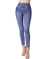 Jeans Mujer Moda Skinny Azul Fergino 52904611