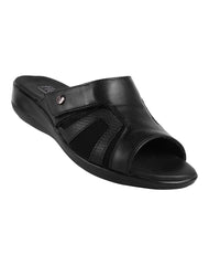 Sandalia Mujer Casual Negro Piel Flexi 02504243