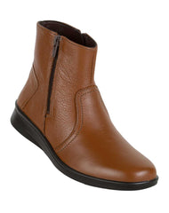 Botin Mujer Casual Piso Café Piel Flexi 02503911