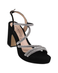 Sandalia Mujer Formal Tacon Negro Stfashion 04204219
