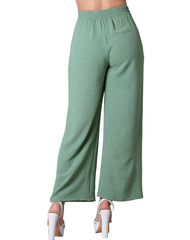 Pantalón Mujer Moda Recto Verde Stfashion 79304607