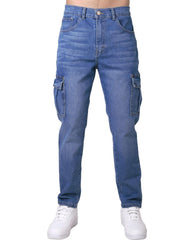 Jeans Hombre Moda Slim Azul Stfashion 63105019
