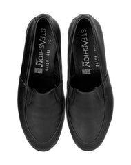 Zapato Mujer Mocasin Casual Cuña Negro Stfashion 04604101