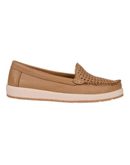 Zapato Mujer Mocasin Casual Café Piel Stfashion 04804108