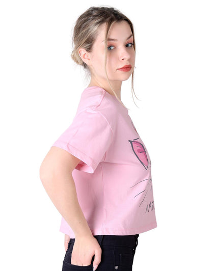 Playera Moda Camiseta Mujer Rosa Disney 58205009