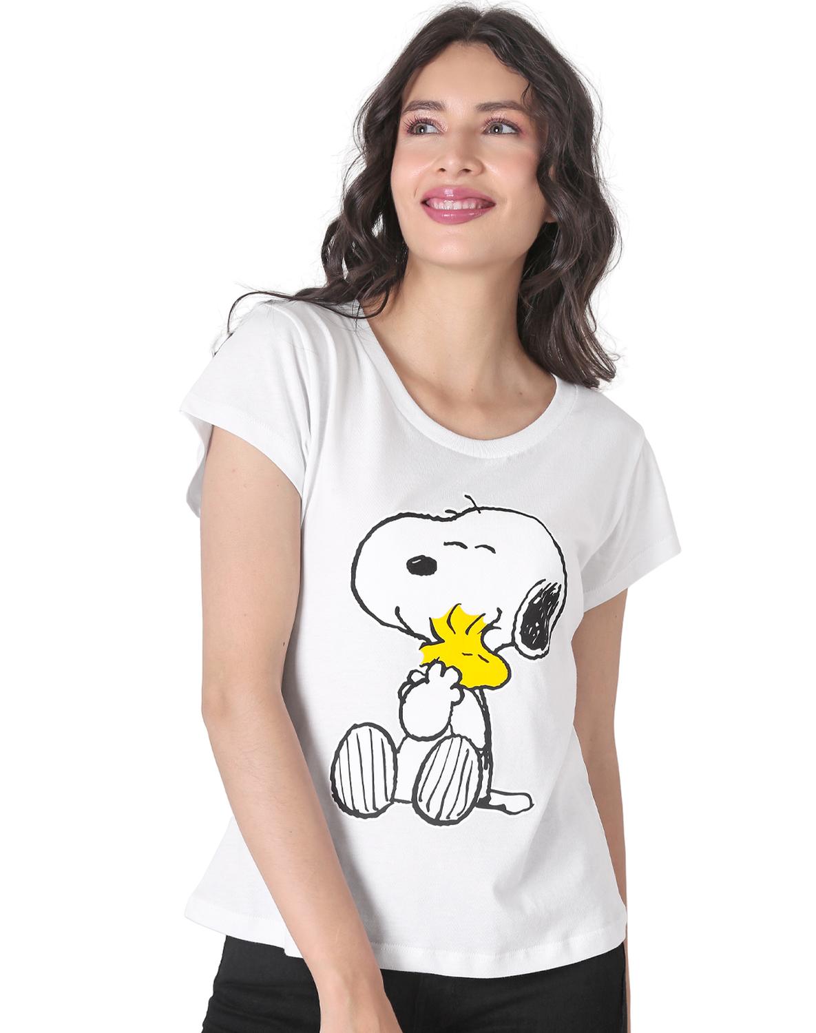 Playera Moda Camiseta Mujer Blanco Peanuts 58204814