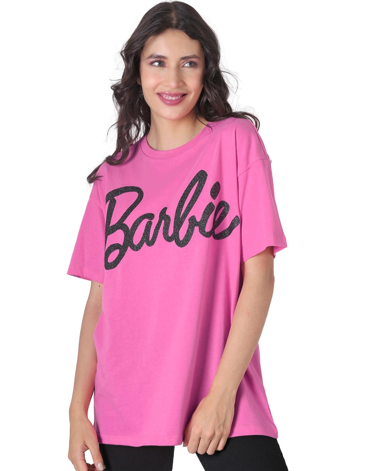 Playera Moda Camiseta Mujer Rosa Barbie 58204811
