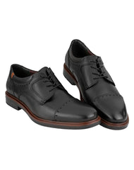 Zapato Hombre Oxford Vestir Negro Piel Flexi 02503943