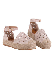 Sandalia Mujer Casual Beige Capa De Ozono 06004200