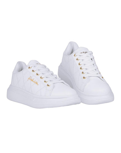 Tenis Mujer Casual Cuña Blanco Stfashion 12304110