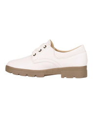 Zapato Mujer Oxford Casual Tacón Crema Stfashion 04804111