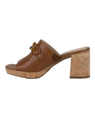 Sandalia Mujer Casual Café Piel Flexi 02504210