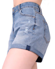 Short Mujer Casual Skinny Azul Marezzi 54405408