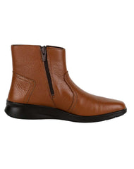 Botin Mujer Casual Piso Café Piel Flexi 02503911