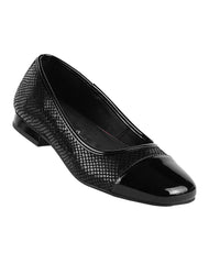 Flat Mujer Negro Piel Flexi 02504233