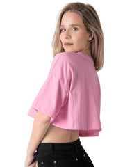 Playera Mujer Moda Camiseta Rosa Stfashion 53205016