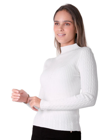 Sweater Mujer Crema Uk 56705258