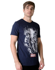 Playera Hombre Moda Camiseta Azul Marvel 56505016