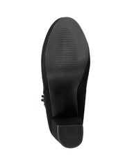 Botin Mujer Formal Tacon Negro Vifra 08004303