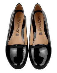 Zapato Mujer Mocasín Vestir Cuña Negro Stfashion 20203900