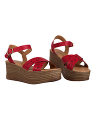 Sandalia Mujer Casual Rojo Stfashion 04204208