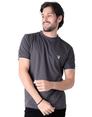 Playera Hombre Basico Camiseta Gris Stfashion 61705012