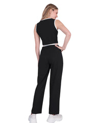 Pantalón y Chaleco Mujer Casual Negro Stfashion 52405402