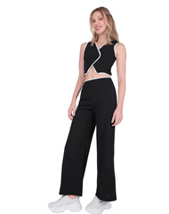 Pantalón y Chaleco Mujer Casual Negro Stfashion 52405402