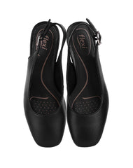 Zapatilla Mujer Tacon Negro Piel Flexi 02504232