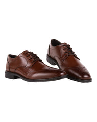 Zapato Hombre Oxford Vestir Café Piel Stampa 14104206