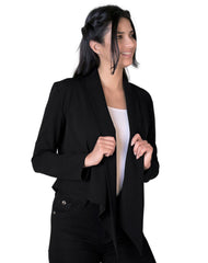 Saco Mujer Casual Cardigan Negro Stfashion 72604223