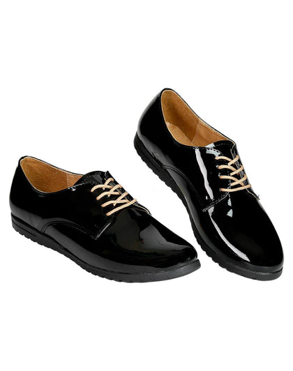 Zapato Mujer Oxford Vestir Negro Salvaje Tentacion 00303230
