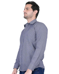 Camisa Hombre Casual Slim Azul Stfashion 57205403