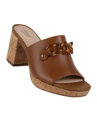 Sandalia Mujer Casual Café Piel Flexi 02504210