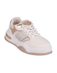 Tenis Mujer Casual Beige Via Urbana 06804103