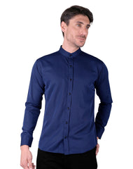 Camisa Hombre Casual Slim Azul Stfashion 50505208