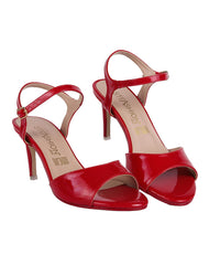 Sandalia Mujer Formal Tacon Rojo Stfashion 04204218