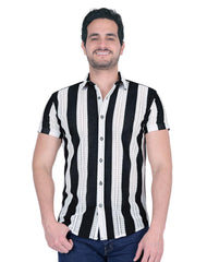 Camisa Hombre Casual Slim Negro Stfashion 50505401