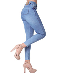 Jeans Mujer Moda Skinny Azul Fergino 52904613